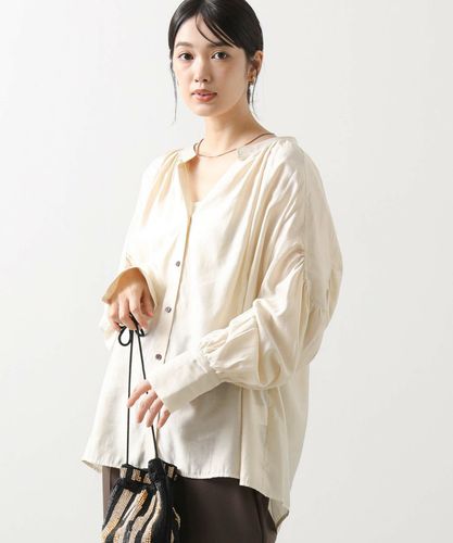 Gready Brilliants.フラワージャガードペプラム9分袖ブラウス