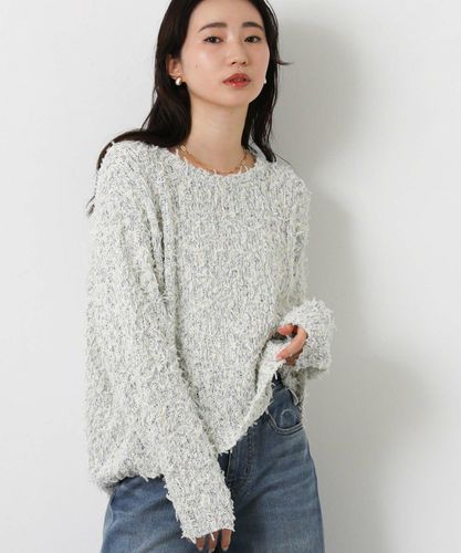 Gready Brilliantアルパカ混起毛ハンドクルーネックニット | SEKIMIKI