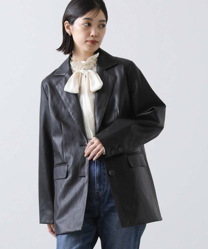 ★未使用★【Gready Brilliant】メッシュテーラードジャケット Gready Brilliants.エコレザーテーラードジャケット | SEKIMIKI Online