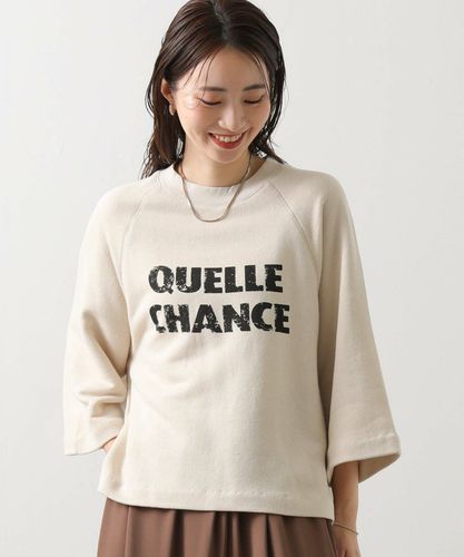 Gready Brilliantブルー糸刺繍プリントロンT | SEKIMIKI Online