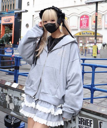 Y2Kゴシッククロスジップパーカー – WEGO ONLINE STORE