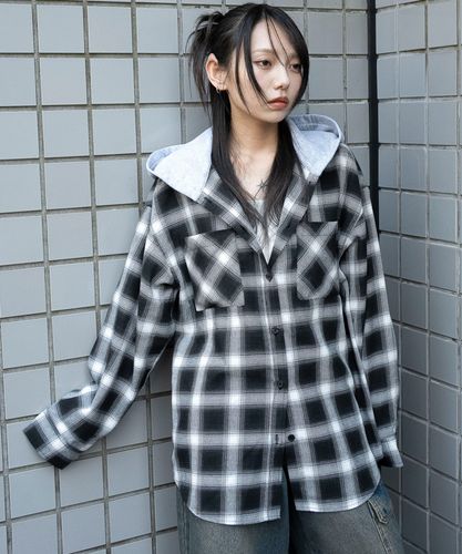 フーデッドチェックシャツ｜WEGO（ウィゴー） – WEGO ONLINE STORE