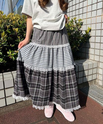 ギャザーデザインチェックスカート｜WEGO（ウィゴー） – WEGO ONLINE STORE