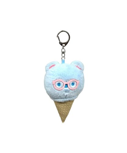 ぷっくりサロペうさちゃんぬいぐるみキーホルダー｜WEGO（ウィゴー
