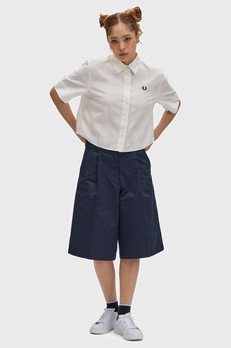 Open Weave Chequerboard Shirt(10 129：SNOW WHITE): | FRED PERRY
