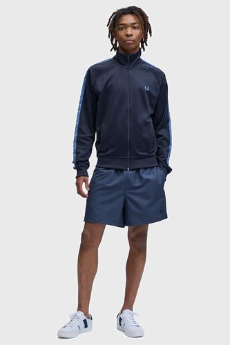 Contrast Tape Track Jacket(S V68：RUNAWAY BAY OCEAN): | FRED PERRY