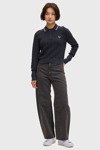 Textured Knitted Shirt(10 608：NAVY): | FRED PERRY JAPAN