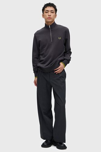 Half Zip Sweatshirt(S 102：BLACK): | FRED PERRY JAPAN | フレッド