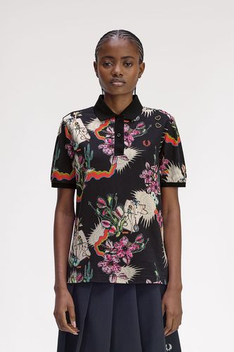 Amy Winehouse Printed Fred Perry Shirt(10 102：BLACK): | FRED