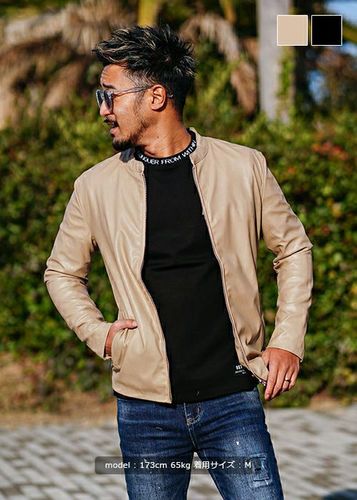 ARMANI COLLEZIONI ｜バイカラーライダースジャケット　ペレレザー ARMANI COLLEZIONI ｜バイカラー ライダースジャケット レザー