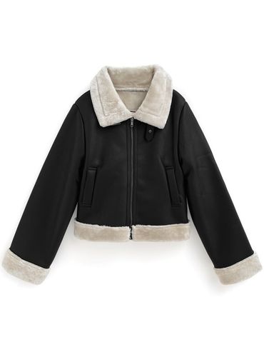 ファー付き襟2Wayレザージャケット[kd89] | レディースファッション