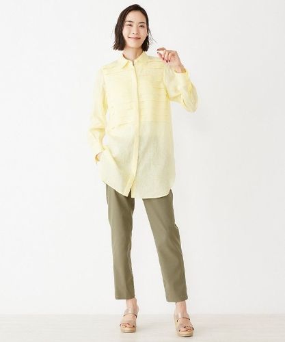 ピンタックレースチュニックブラウス|レリアン | レリアン公式