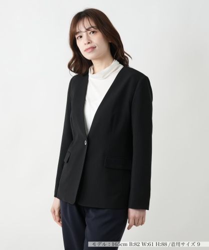 洗えるきれいめジャケット【Leilian WHITE LABEL】|レリアン
