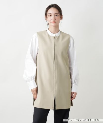 シースルーナイロンポリエステルロングベスト シースルーナイロンポリエステル ロングベスト - メルカリ