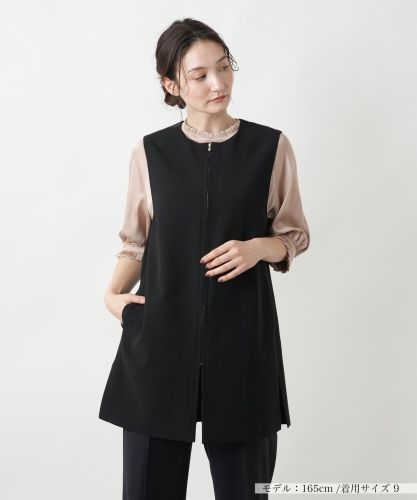 TATRASファー付きベスト美品 MICA＆DEAL｜【TATRAS】エコファーノーカラーロングベスト-POLLINA