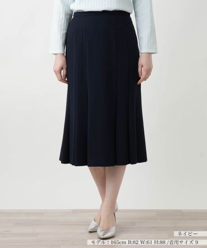 美品レリアンプリーツスカート ♡総柄チャコールグレー11号Ｌ 美品レリアンプリーツスカート ♡総柄チャコールグレー11号L