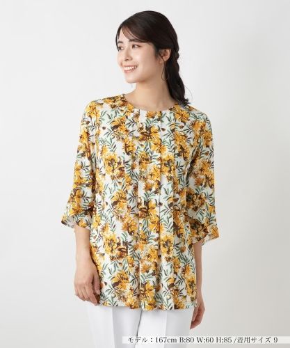 ピンタックレースチュニックブラウス|レリアン | レリアン公式