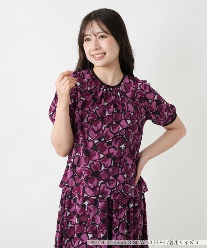 I レリアン lellian 花柄 フラワー ブラウス シャツ リボン M 楽天市場】花柄（ブランドレリアン）（シャツ・ブラウス｜トップス