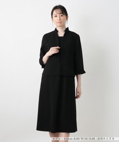 美品 ネミカバイレリアン 袖フレアワンピース 黒 ブラック 13号+ フォーマル フレアワンピース【NEMIKA】|ネミカ | レリアン公式オンラインストア