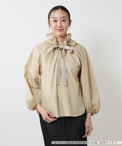 ドット風フリルキーネックブラウス【NEMIKA】|ネミカ | レリアン公式