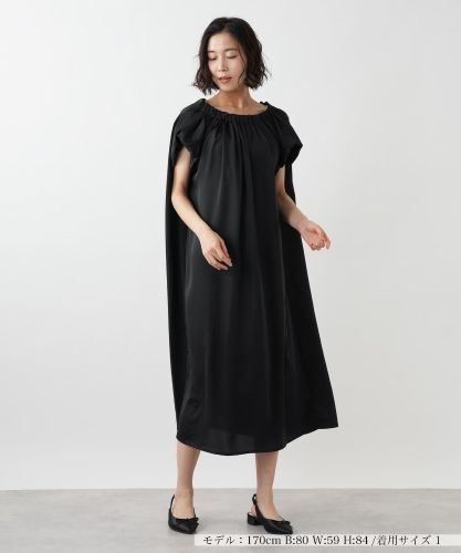 ナイロンタスランギャザーワンピース|LANVIN en Bleu | レリアン公式