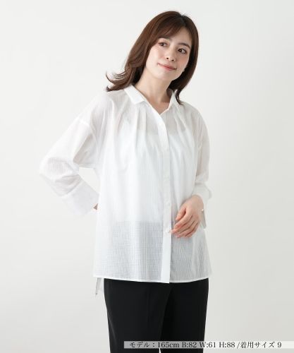 ピンタックレースチュニックブラウス|レリアン | レリアン公式