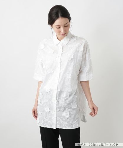 メッシュ刺繍レースノースリーブブラウス【torrazzo donna】|ネミカ