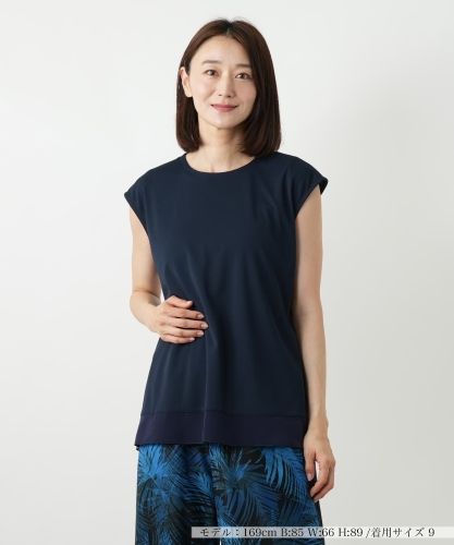 近年モデル 美品✨レリアン ロシャス 刺繍 半袖カットソー 刺繍Tシャツ