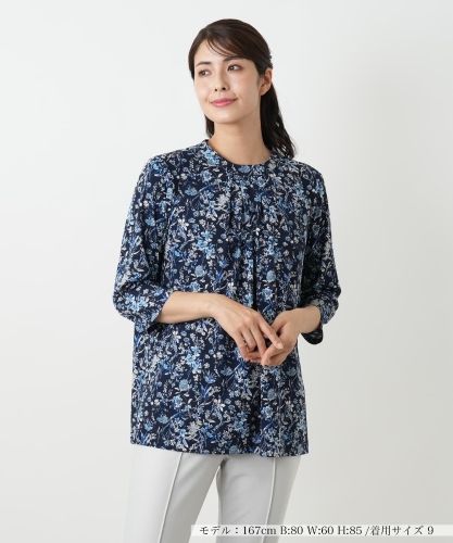 ペイズリー柄ハイネックカットソー【Leilian WHITE LABEL】|レリアン