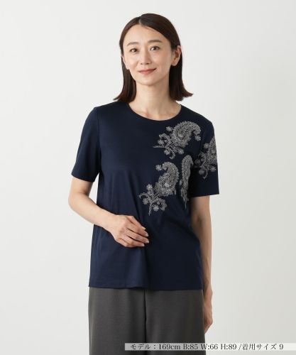 刺繍クルーネックTシャツ|レリアン | レリアン公式オンラインストア