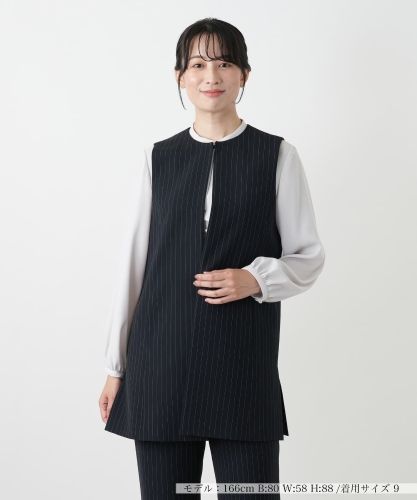 店舗人気】Vネックロングベスト|ブールジュ | レリアン公式オンライン
