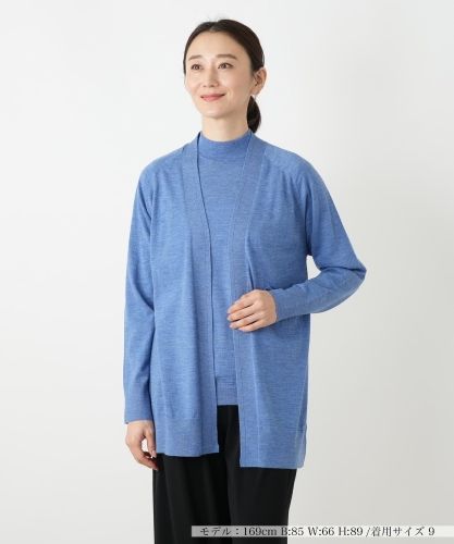 LUCAの袖ニットシャツ ブルー ルコックスポルティフ男女兼用ニットシャツ半袖[明石S.U.C.製品