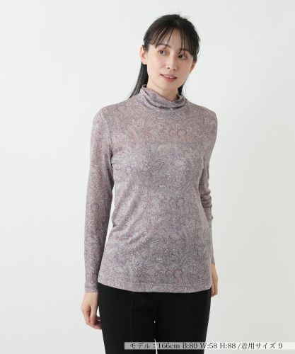 小花柄ハイネックカットソー|レリアン | レリアン公式オンラインストア