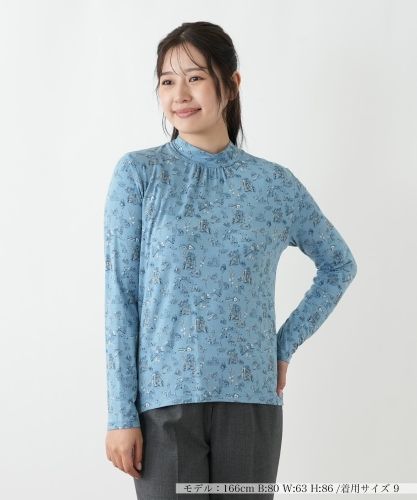 ペイズリー柄ハイネックカットソー【Leilian WHITE LABEL】|レリアン