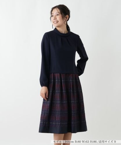 ナイロンタスランギャザーワンピース|LANVIN en Bleu | レリアン公式