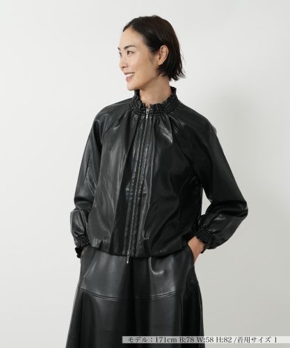 ショートレザージャケット【STUDIO AR】|ネミカ | レリアン公式