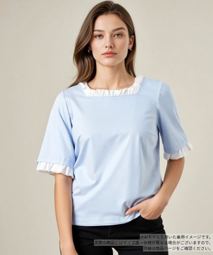 マルチカラーボーダーTシャツ【Leilian WHITE LABEL】|レリアン