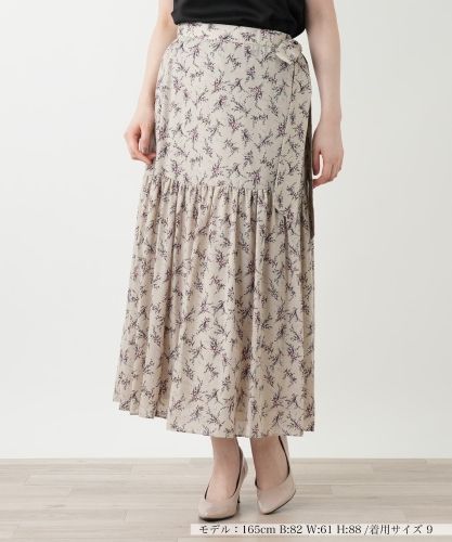 ボタニカル柄シアースカート|ブールジュ | レリアン公式オンラインストア