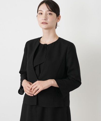 洗える】ペプラム付きジョーゼットワンピース|東京ソワール | レリアン