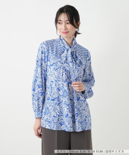 LIBERTYプリントシャツブラウス【25年10月カタログ】|レリアン