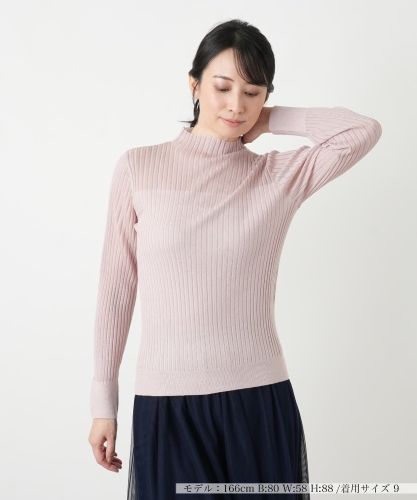 カシミヤケーブル編みハイネックニット|レリアン | レリアン公式