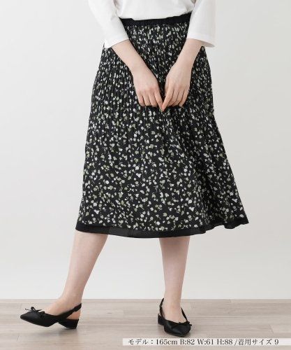 ETIQUEスターレットジャガードフレアスカート|LANVIN en Bleu