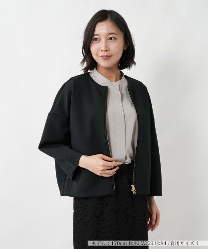 ジャケット・アウター rion914ace ダブルクロスタックスリーブジャケット|LANVIN en Bleu | レリアン公式