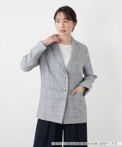 3098y美品 レリアン 現行タグトリアセテートノーカラージャケット 近年 ノーカラージャケット|レリアン | レリアン公式オンラインストア