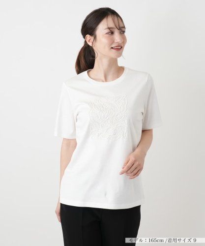 刺繍クルーネックカットソー【PUPULA】|ネミカ | レリアン公式