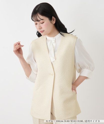 カシミヤクルーネックニットベスト|レリアン | レリアン公式オンライン