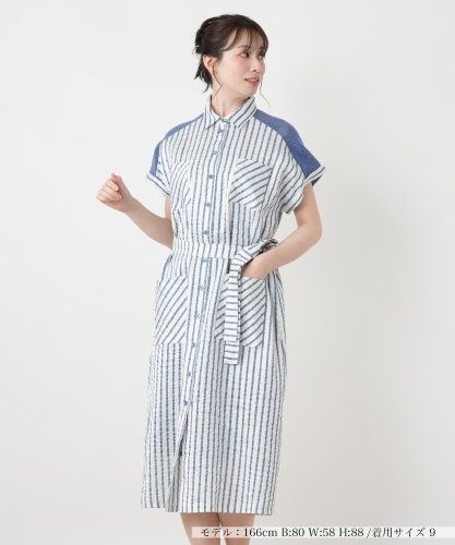 NEMIKA スクエアネック ジャガードフラワー タックワンピース レリアン ワンピース【NEMIKA】|ネミカ | レリアン公式オンラインストア