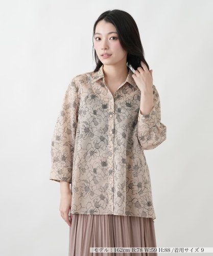 573h*美品 Leilian レリアン バックリボン ペプラムブラウス 11 