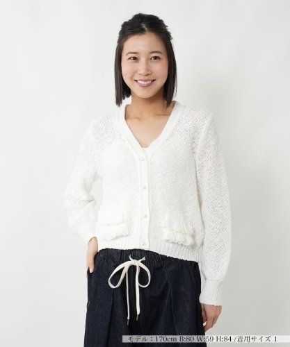良品　NEMIKA ネミカ　Leilian ケーブルニット　セーター　異素材　9 ニットトップス【NEMIKA】|ネミカ | レリアン公式オンラインストア