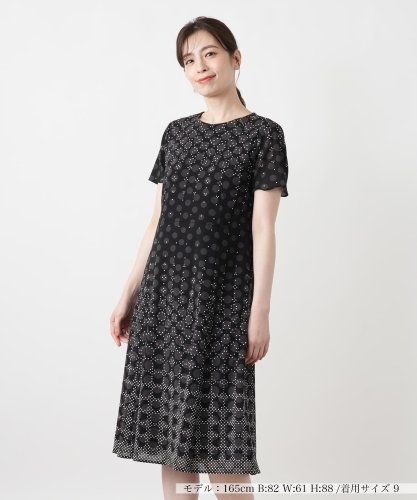 洗える総レースサックワンピース【Leilian WHITE LABEL】|レリアン